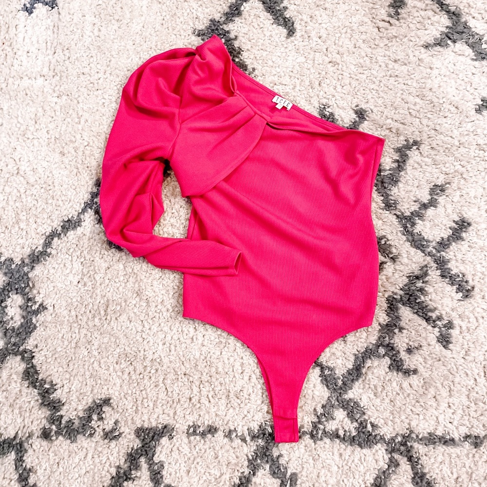 One-shoulder bodysuit